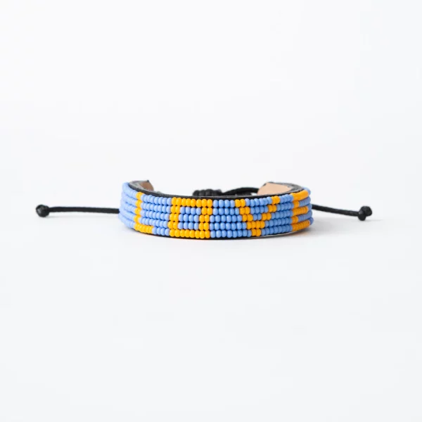 Love Bracelet-Light Blue/Orange